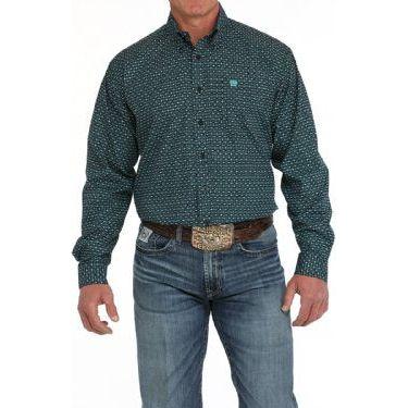 CINCH - Men LONG SLEEVE BUTTON-DOWN SHIRT, Geometric Print MTW1105906