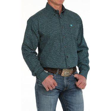 CINCH - Men LONG SLEEVE BUTTON-DOWN SHIRT, Geometric Print MTW1105906