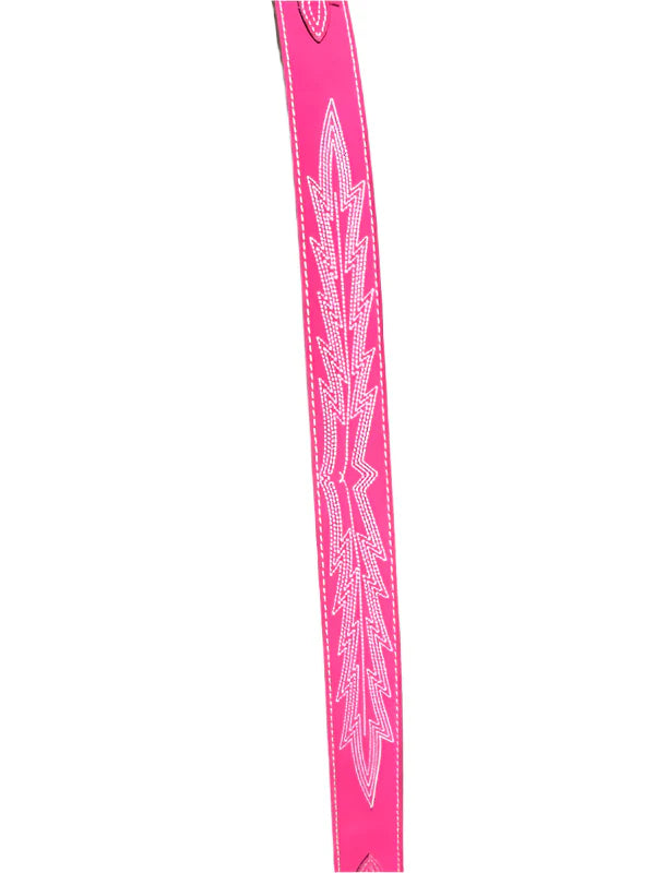 Ariat Ladies Belt, Fuchsia  Leather, Casanova, Boot-stitch A1568029
