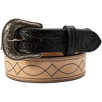 Nocona Youth Belt-  Natural Roughout, Bootstich N4443601
