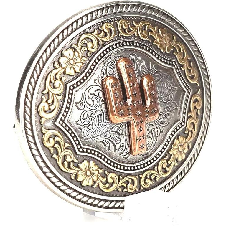 Nocona Buckle - Cactus, Oval, 37701