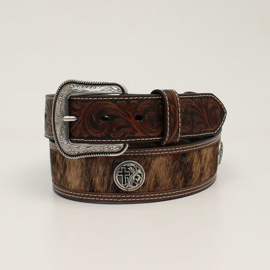 3D Belt Co. Men’s Belt - Cross Concho, Calf-hide D100011302