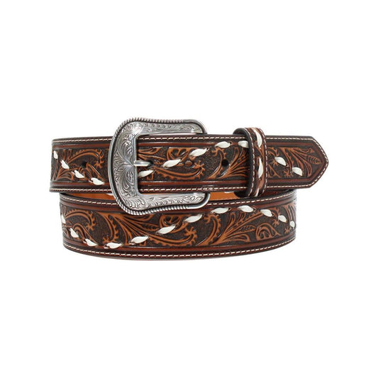 3D Belt Co.  Men’s Belt - Embossed Floral w/ Buckstitch D100013902