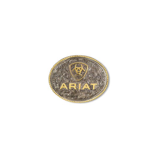 Ariat Buckle - Logo, Rope Edge, A37063