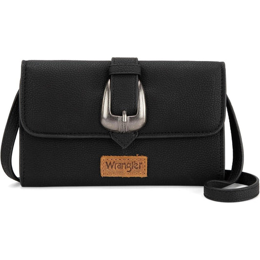 Wrangler Wallet/ Crossbody, Black WG168-W012