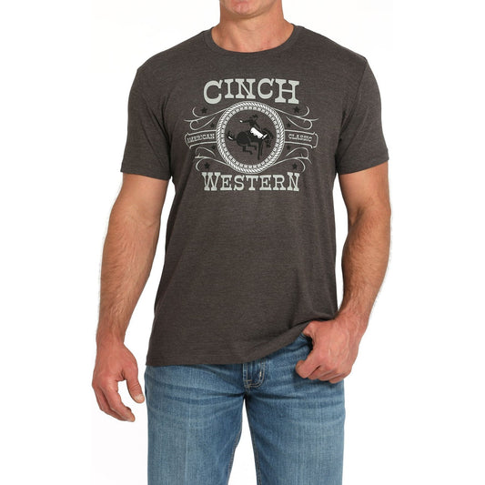 Cinch Men's Tee Shirt Grey MTT1690678