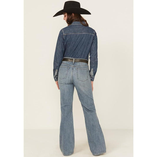 * Cinch Ladies Trouser Jean - “Tatum” High Rise, Inigo Wash MJ84454001