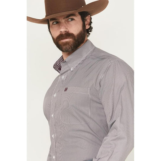 CINCH - Men LONG SLEEVE BUTTON-DOWN SHIRT, Pin Stripe MTW1105917