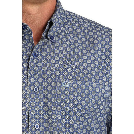 Cinch Men's ArenaFlex Long Sleeve, Medallion Blue MTW1724001