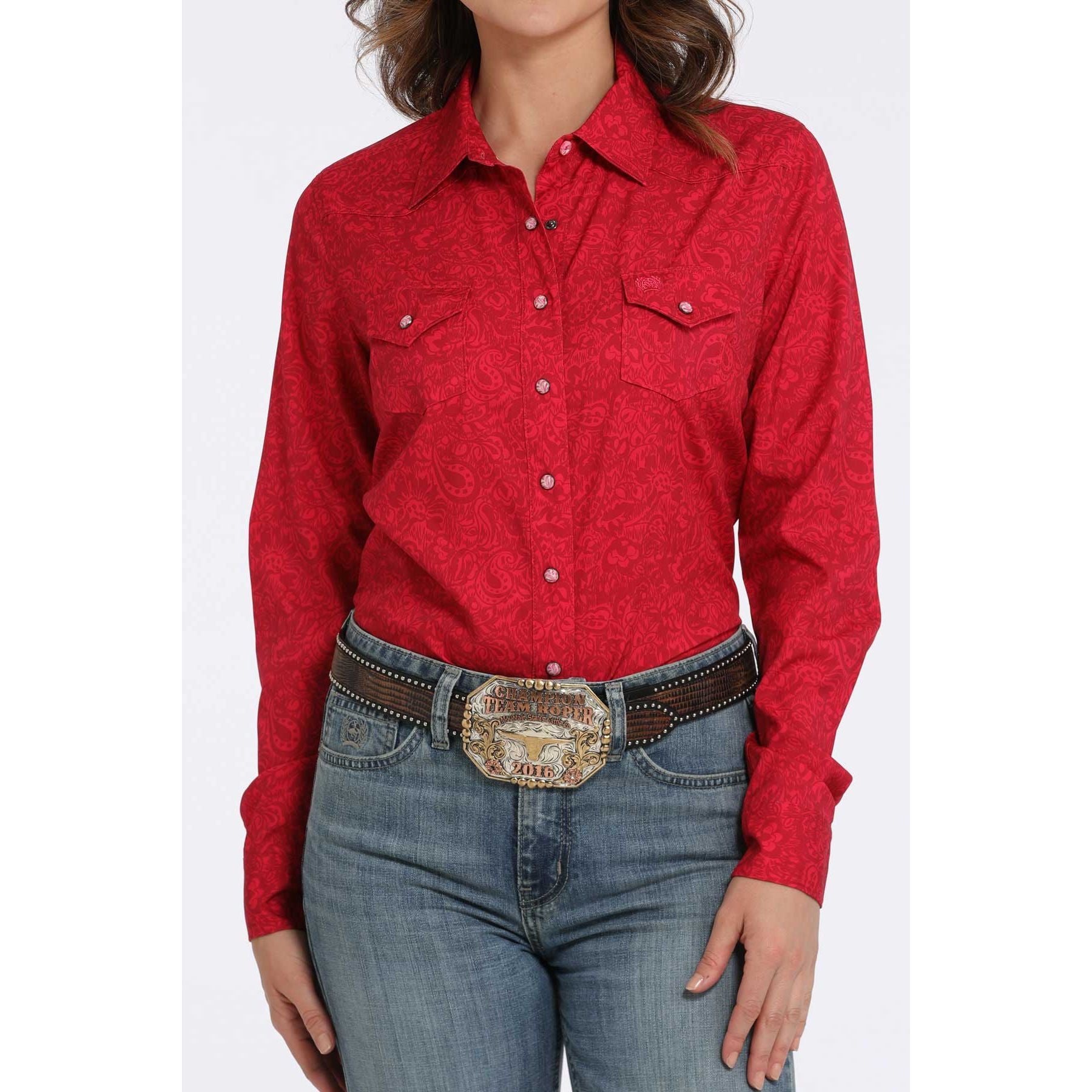 Cinch Women's Western Shirt -ArenaFlex Long Sleeve MSW9206003