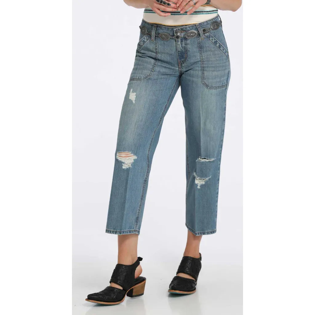 * Cruel Denim Ladies Crop Jean - Hannah - Moderate Rise, Indigo, CB75654001