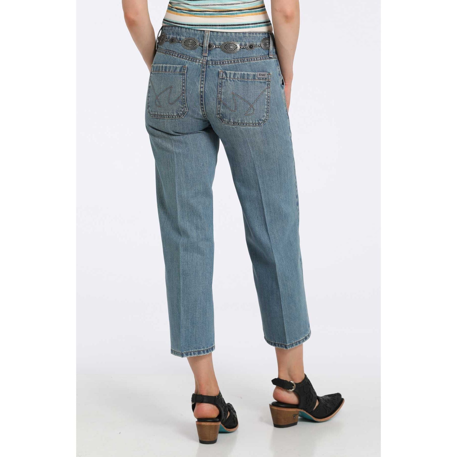 * Cruel Denim Ladies Crop Jean - Hannah - Moderate Rise, Indigo, CB75654001