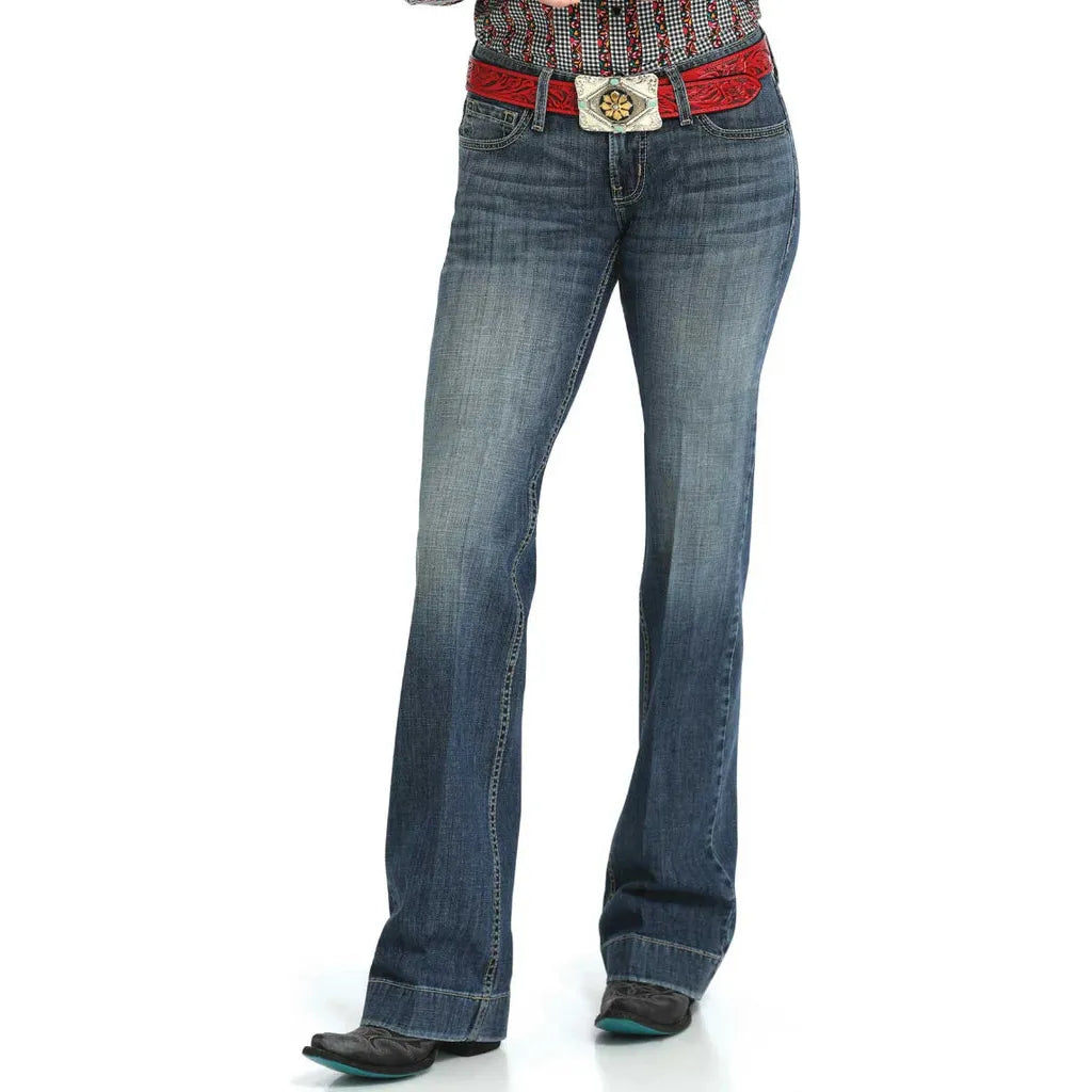 * CINCH Ladies - Jayley, Trouser, Mid Rise, Indigo, Med Stone CB75754001