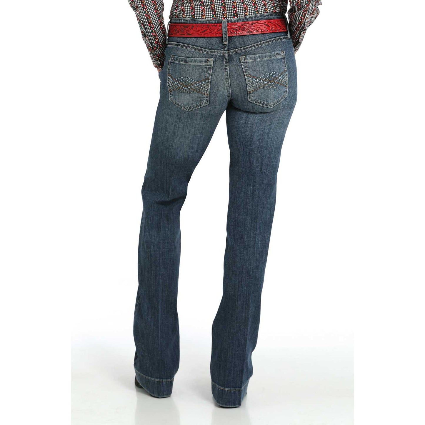 * CINCH Ladies - Jayley, Trouser, Mid Rise, Indigo, Med Stone CB75754001