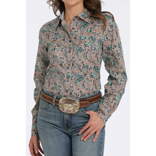 CINCH - Ladies Western Shirt, BUTTON-DOWN, Paisley  MSW9164246