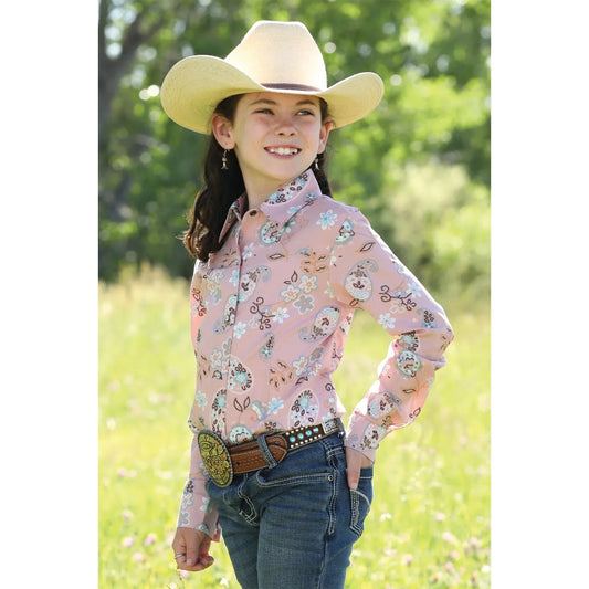 Cruel Girl, Girl’s Long Sleeve, Rhinestone Snaps CTW8040013