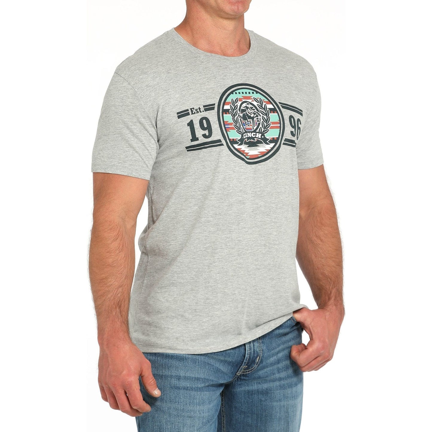 CINCH Men’s T-SHIRT - Grey MTT1690683