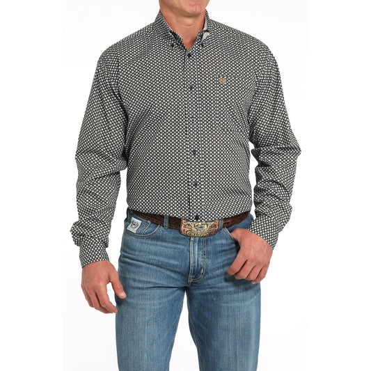 CINCH - Men LONG SLEEVE BUTTON-DOWN SHIRT, Black MTW1105951