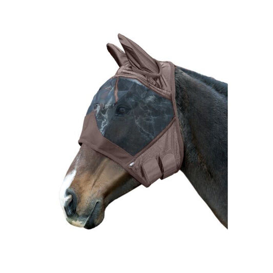 HKM Horse Fly Mask, High Professional, Brown 11353