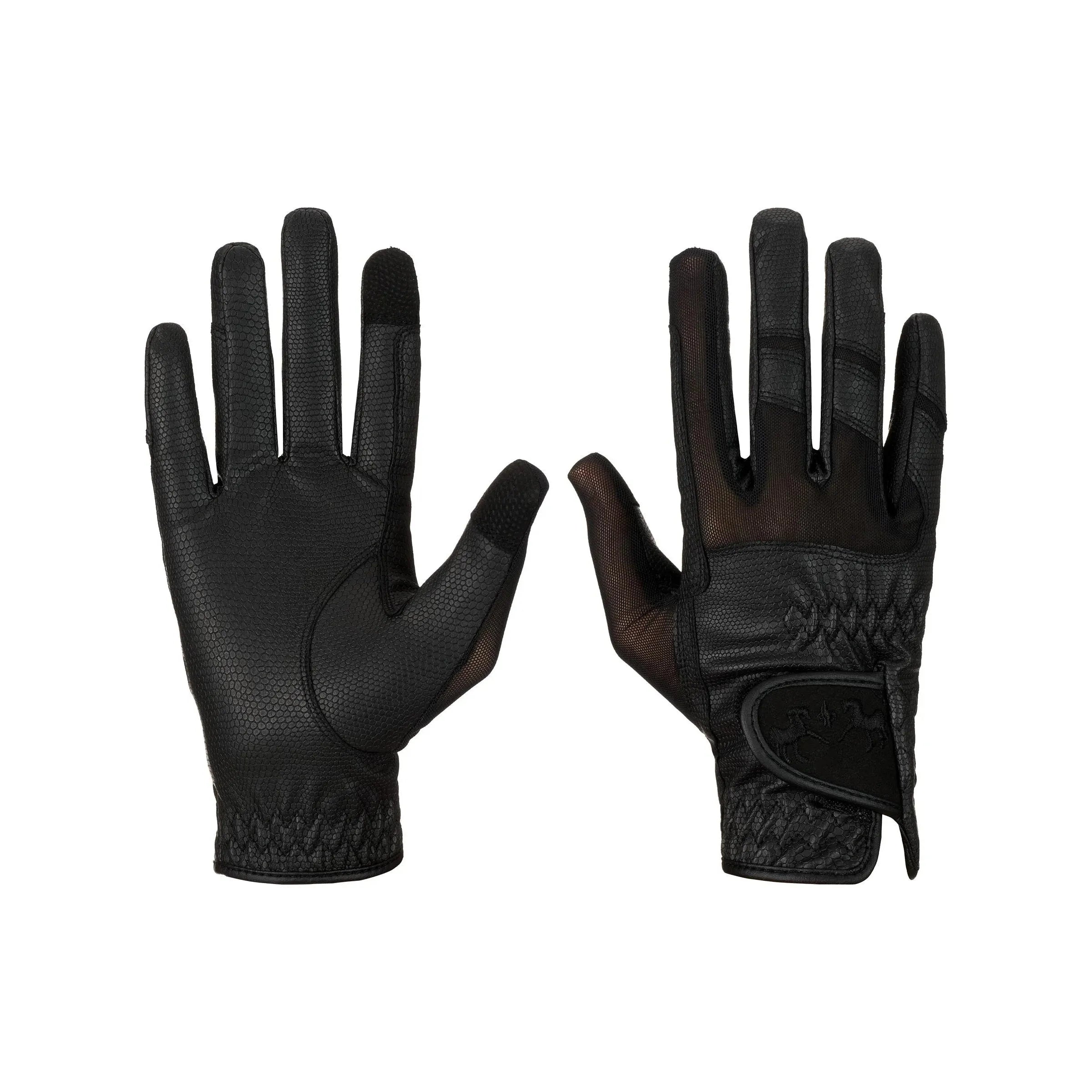 Equine Couture Show Glove, Black, Feather-lite 110854-16