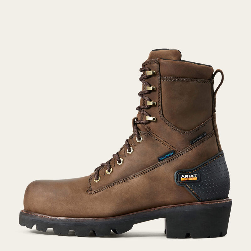 Ariat Men’s Powerline 8" Waterproof Composite Toe Work Boot 10018566