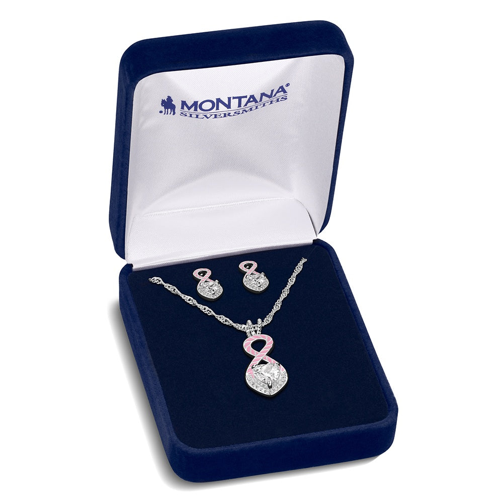 Montana Silversmith Tough Enough to Wear Pink Love Jewelry Set JS6595TWP