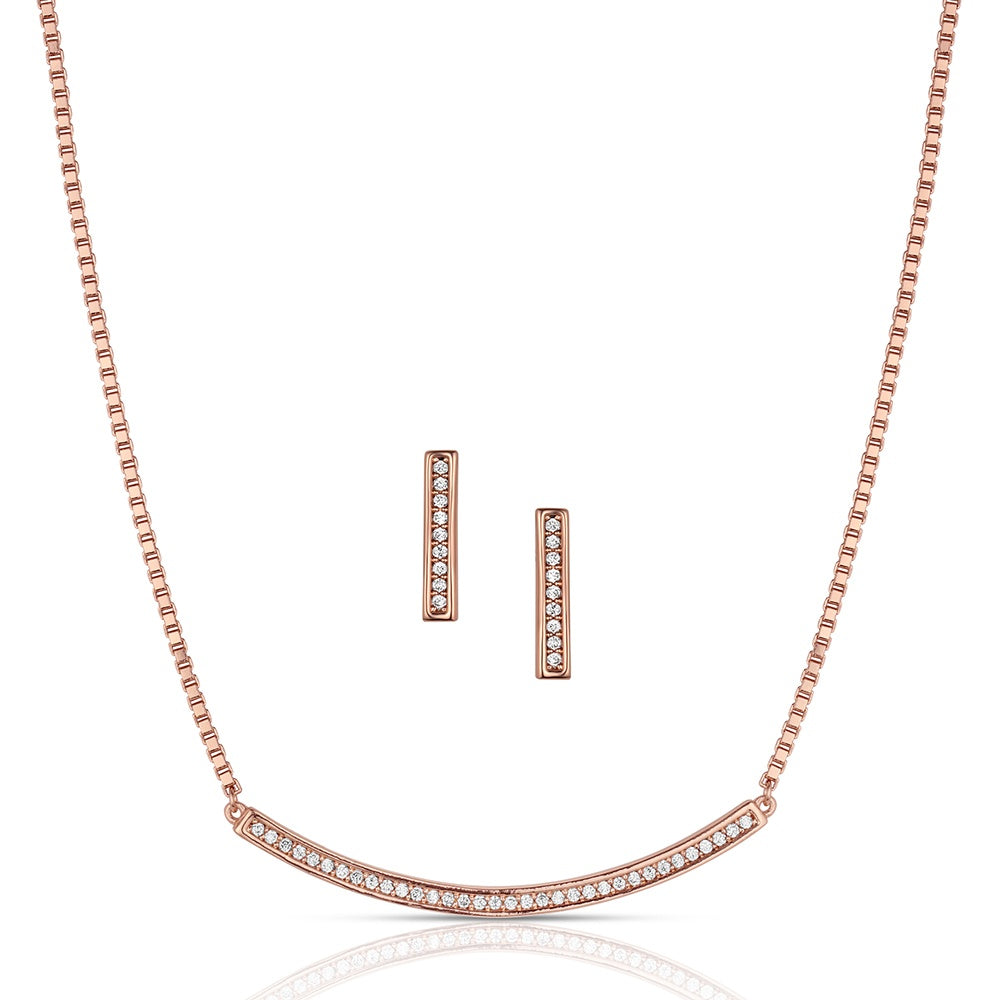 Montana Silversmith Set the Bar Crystal Jewelry Set JS6619