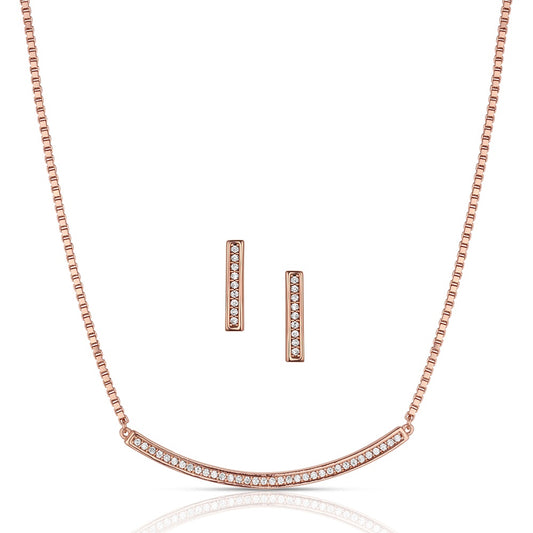 Montana Silversmith Set the Bar Crystal Jewelry Set JS6619