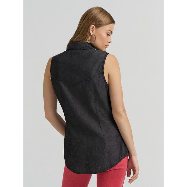 WRANGLER LAINEY WILSON BLACK DENIM - LADIES SHIRT - 112380459