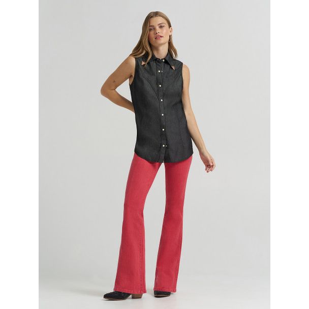 WRANGLER LAINEY WILSON BLACK DENIM - LADIES SHIRT - 112380459