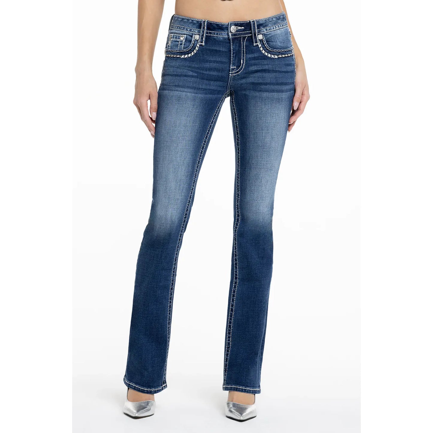 Cora Stitched Bootcut Jeans M5014B16L