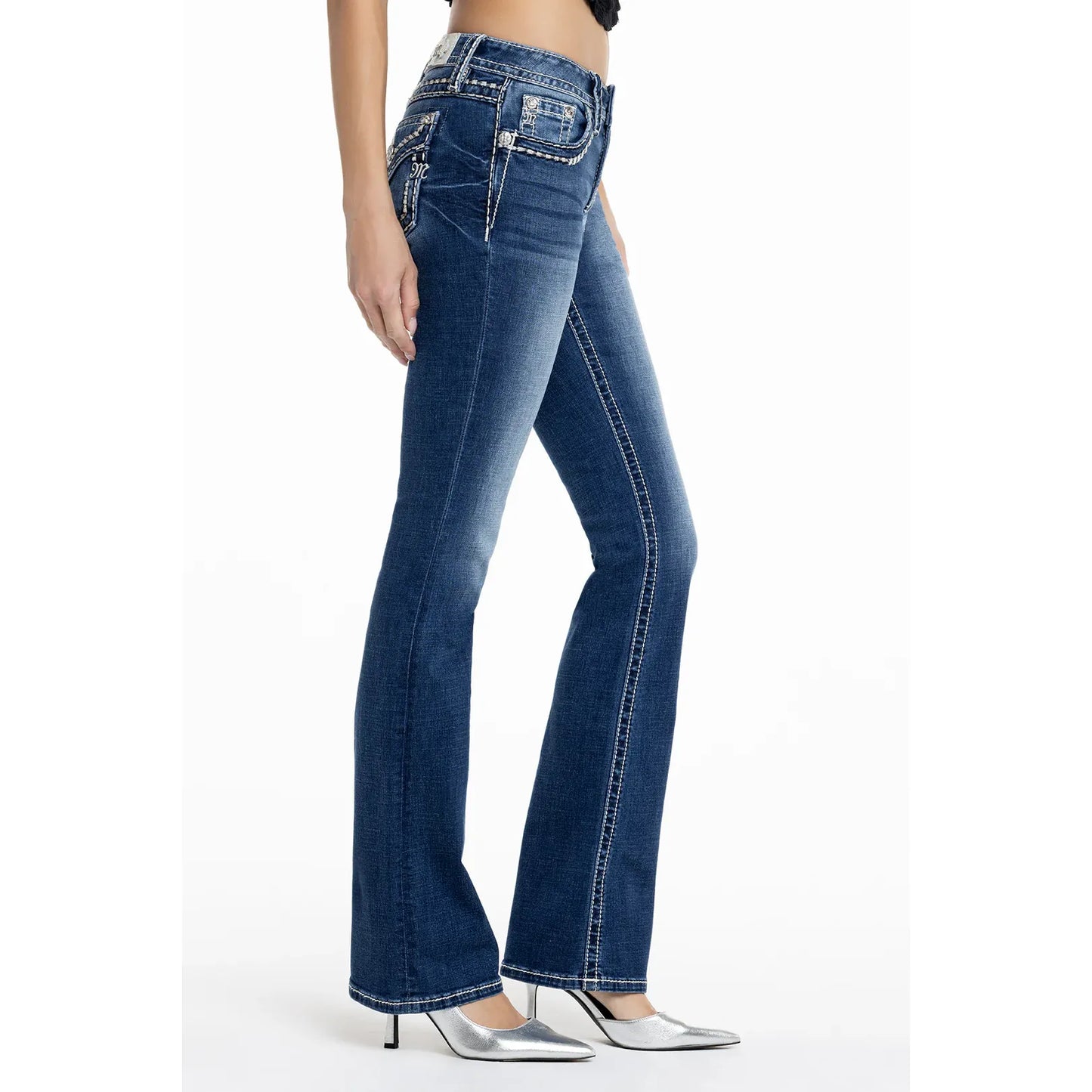 Cora Stitched Bootcut Jeans M5014B16L