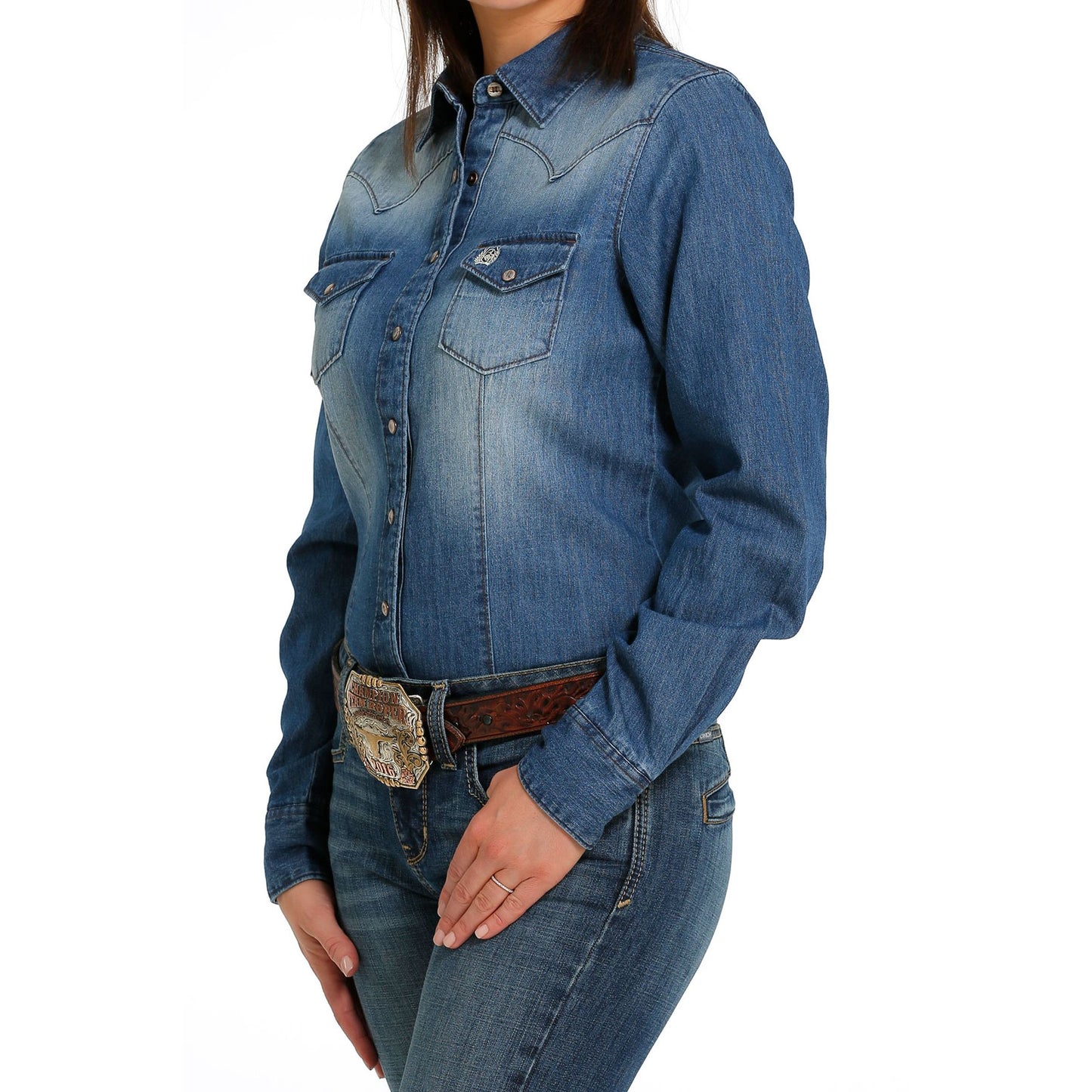 Cinch Women's Western Shirt -Longer Sleeve MSW9202001