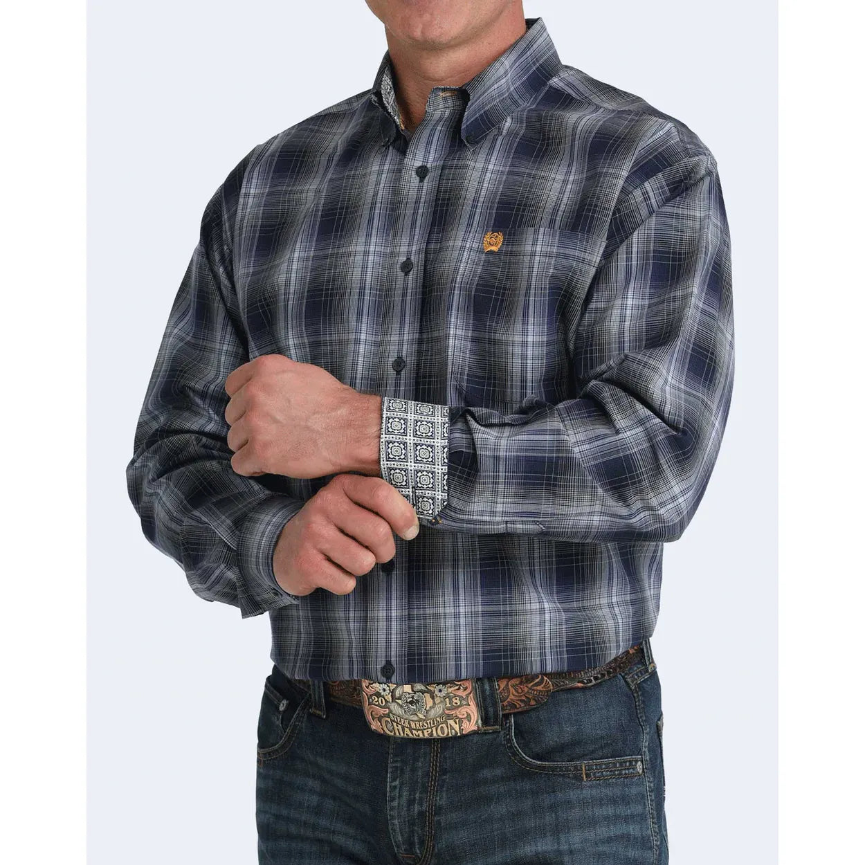 Men's Classic Fit Button-Down Western Shirt