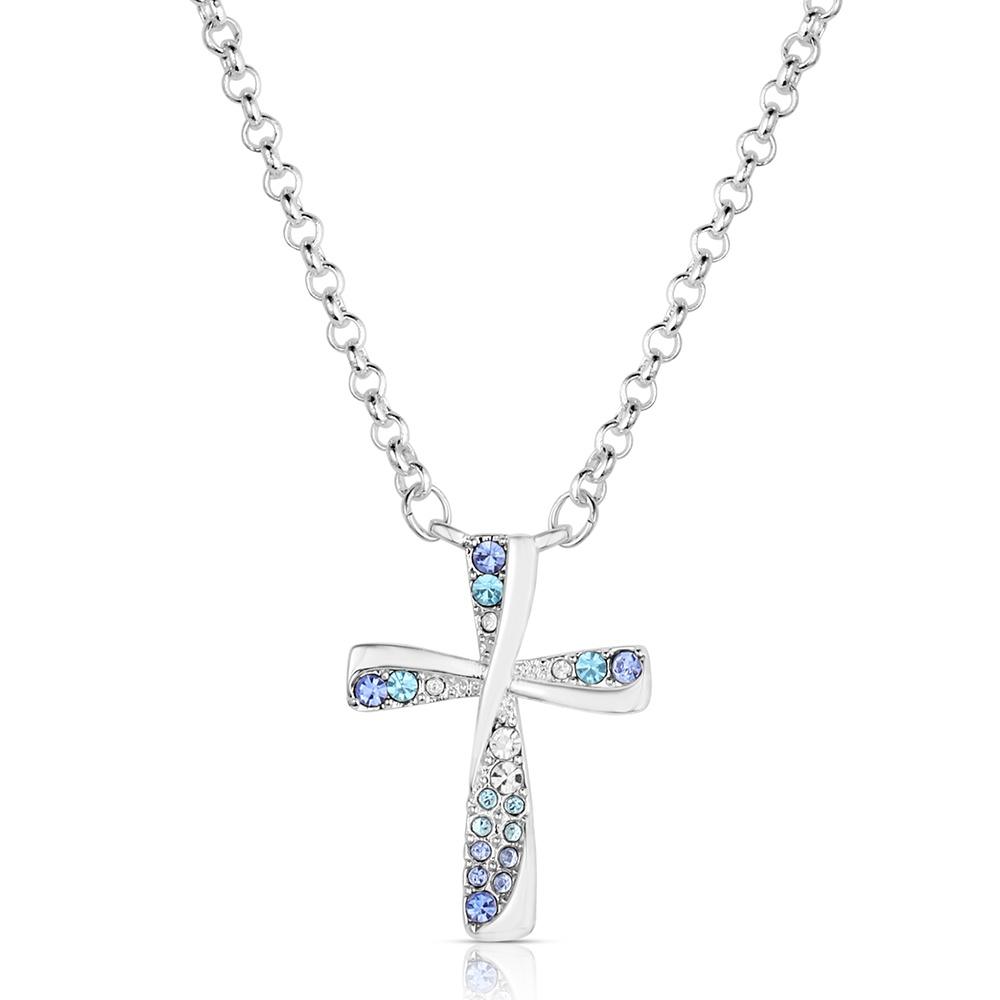 Montana Silversmith Faith in Lights Cross Necklace NC6534
