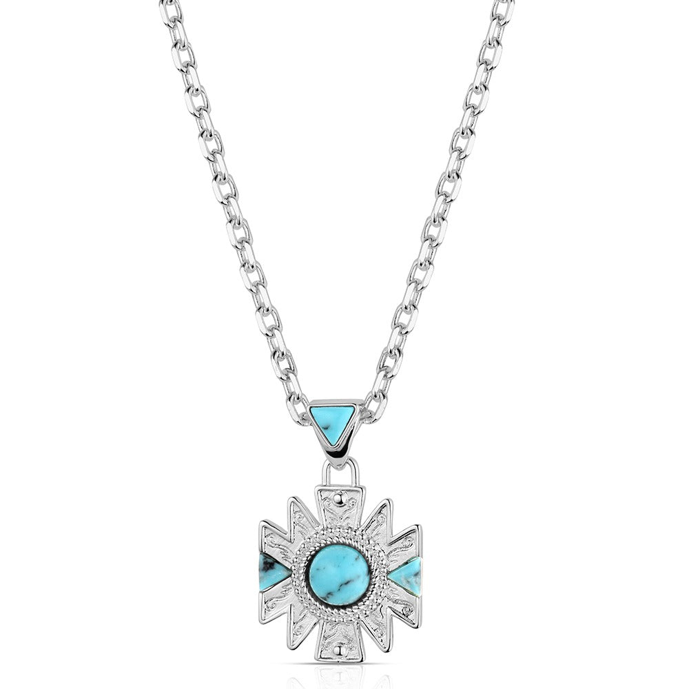 Montana Silversmith  Southwestern Sun Turquoise Necklace NC6603