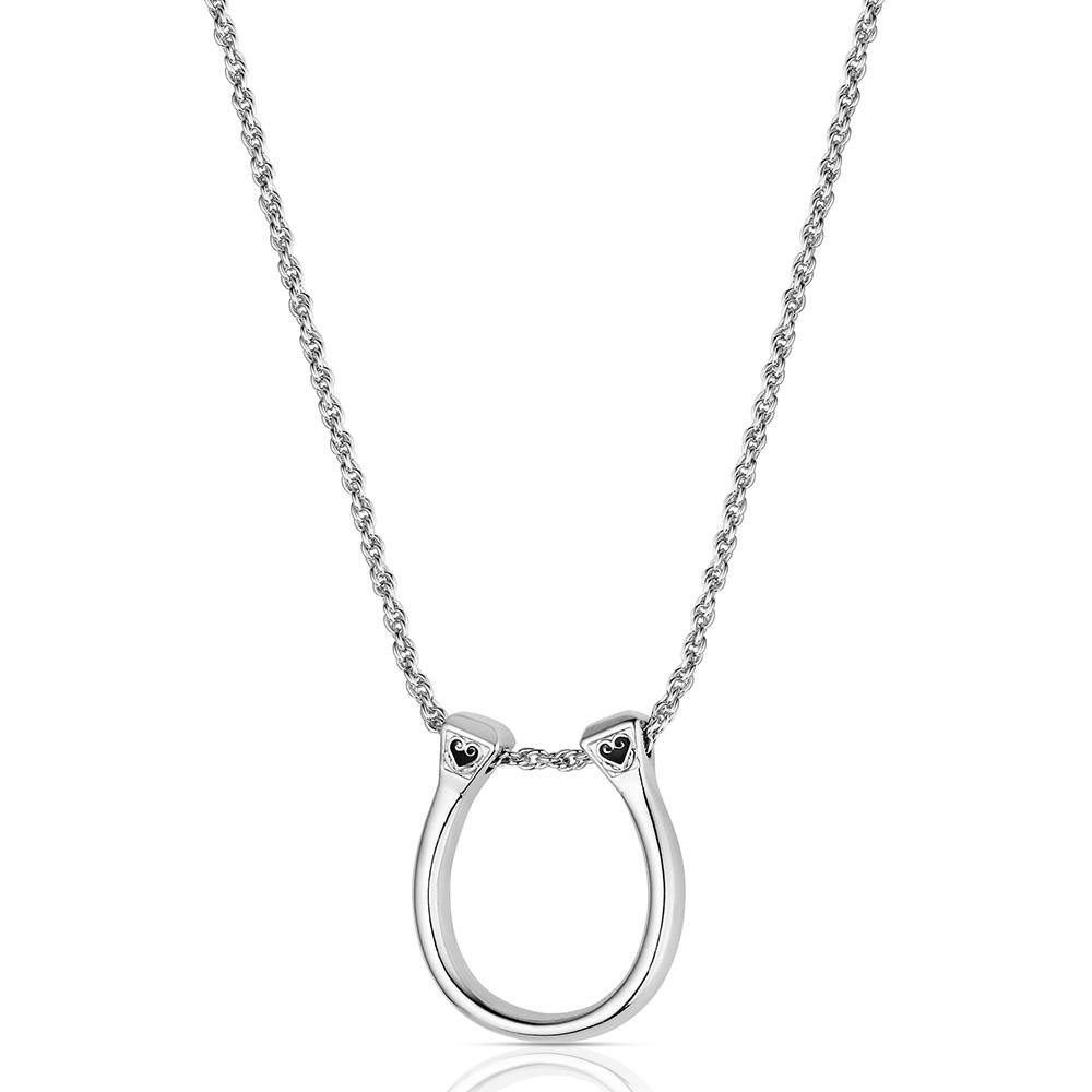 Montana Silversmith Lucky Nail Horseshoe Necklace NC6629