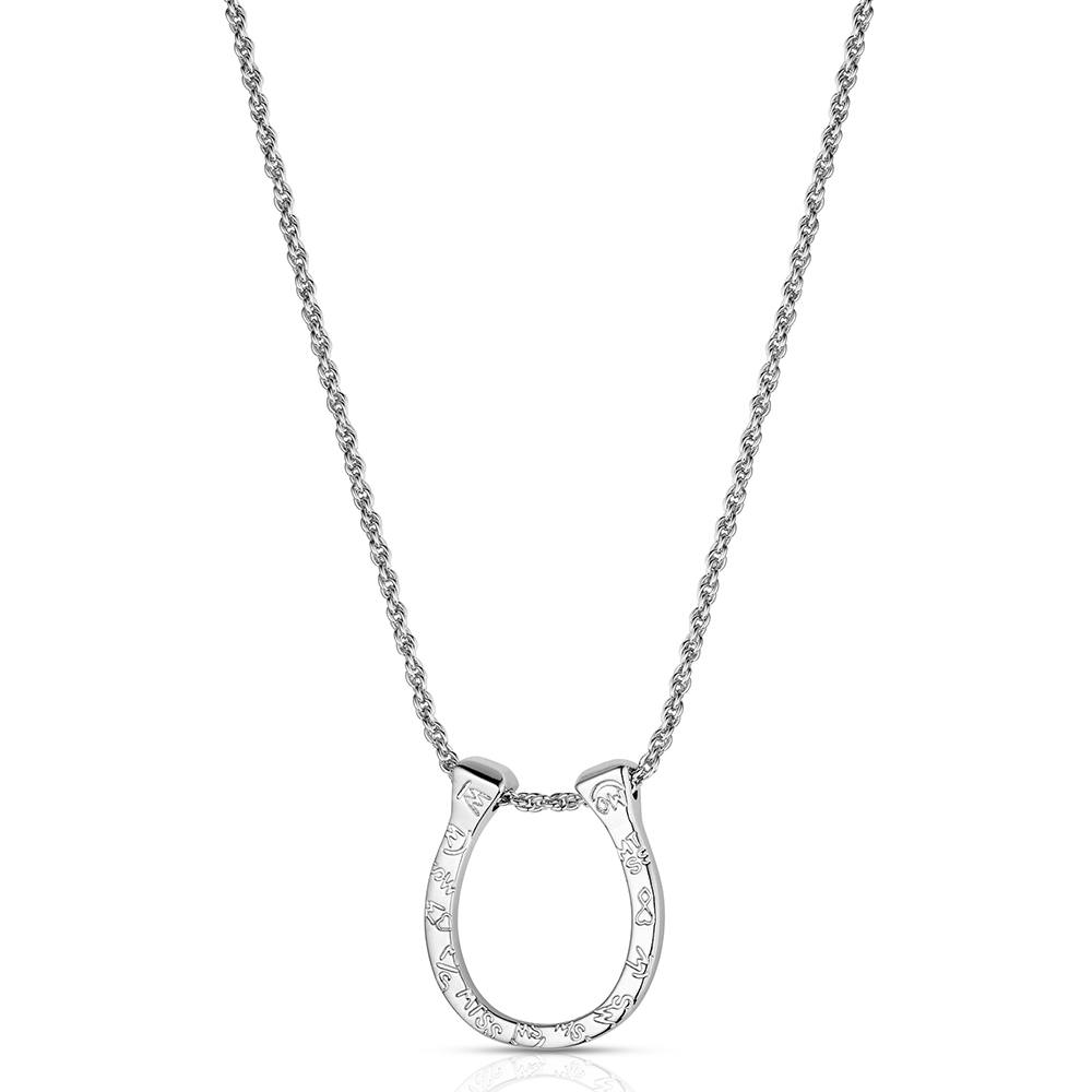 Montana Silversmith Lucky Nail Horseshoe Necklace NC6629