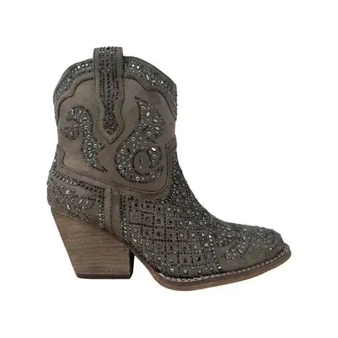 VERY G Show Off Taupe Booties VGLB0451-Taupe