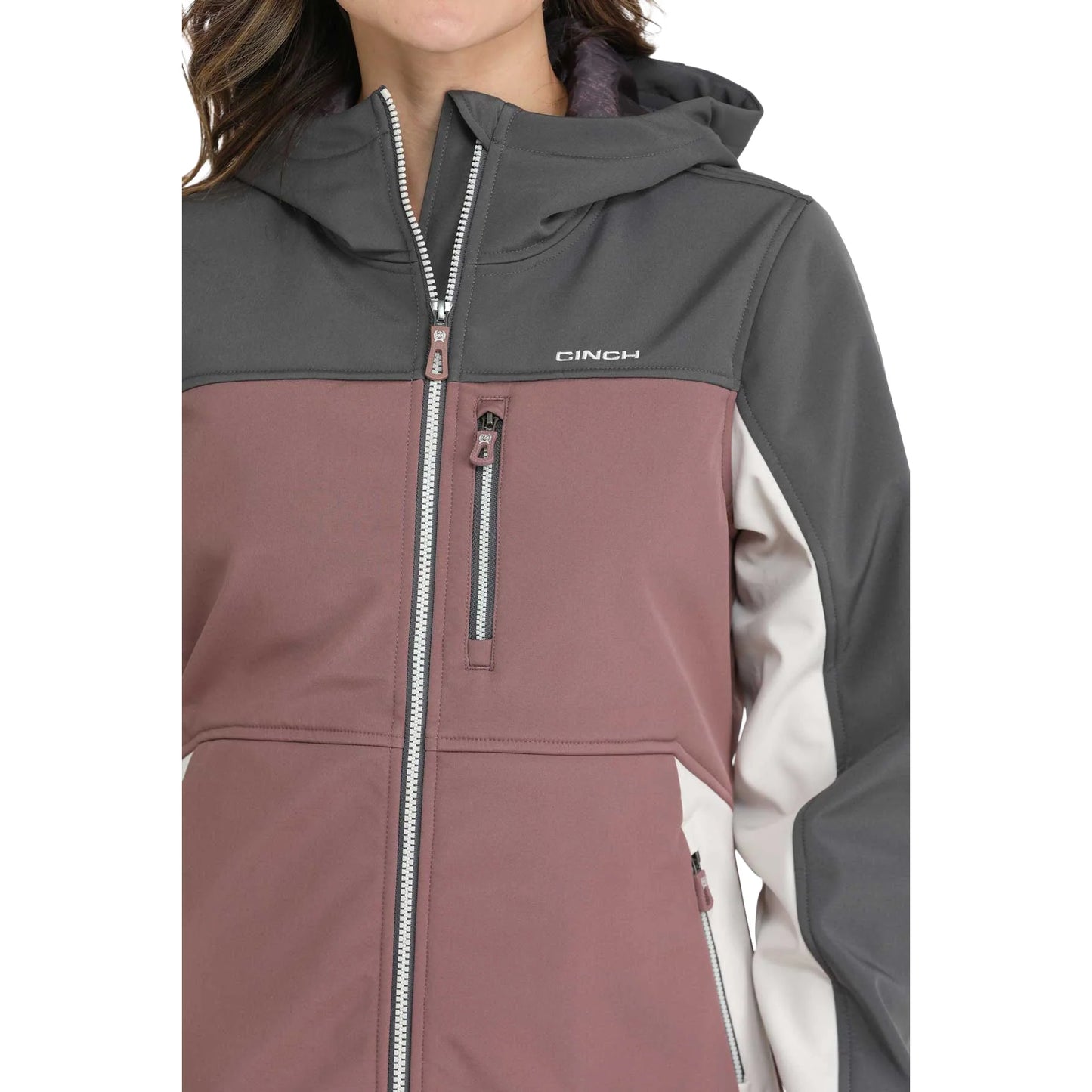 Cinch Ladies Multi Color-Block Bonded Full Zip Jacket MAJ9844003