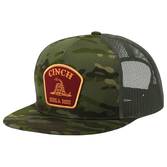 Cinch Men's Olive Green Camo Trucker Cap MCC0600619