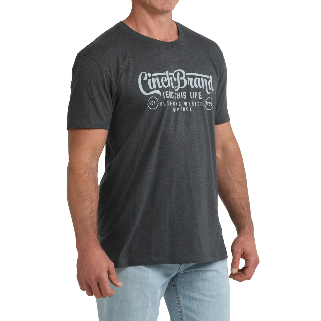 Cinch Men's Navy Heather 'Lead This Life' T-Shirt MTT1690727