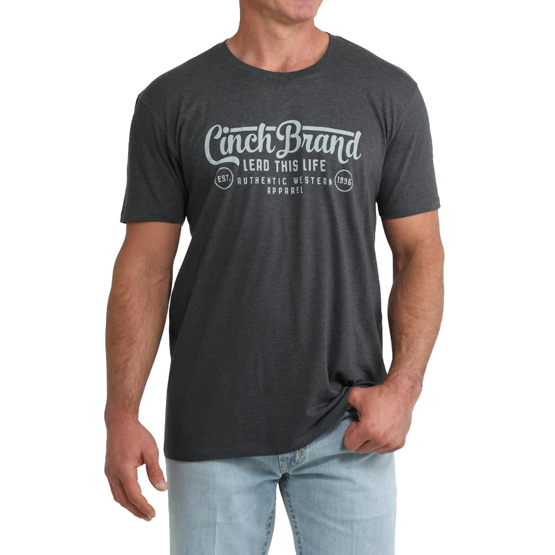 Cinch Men's Navy Heather 'Lead This Life' T-Shirt MTT1690727