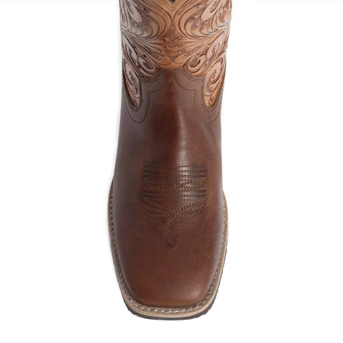 Myra Camilita Hand-tooled Boots in Brown S-10602