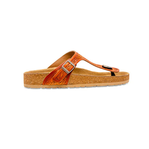 Myra Crockler Western Handtooled Sandals s-6916