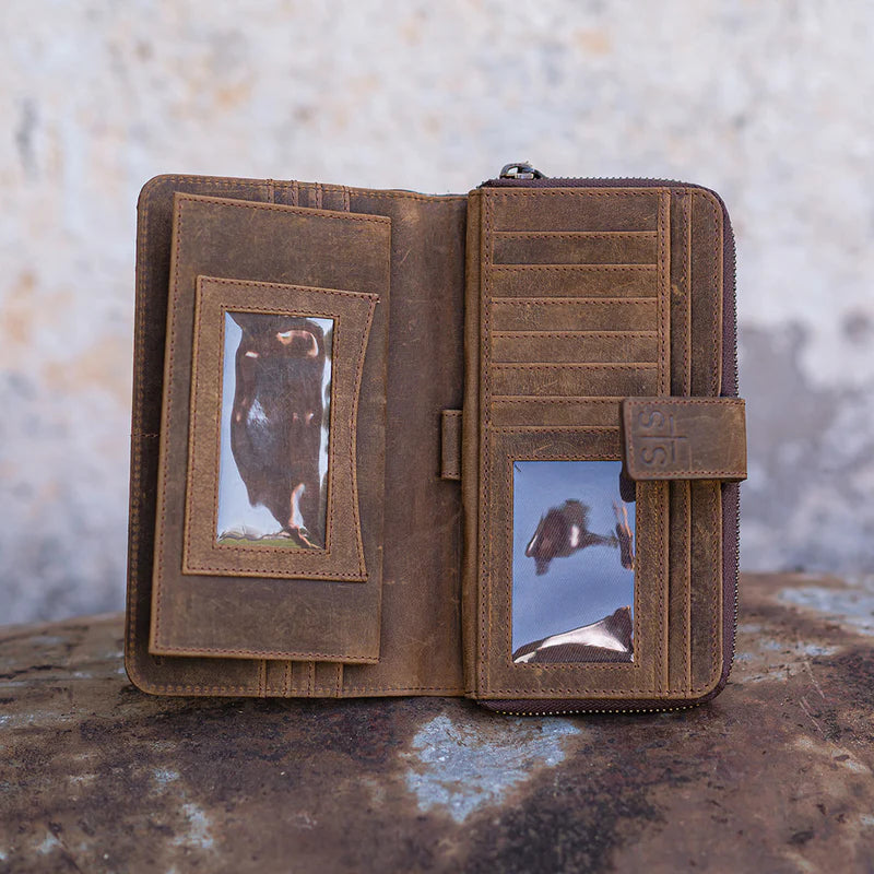 * STS Cowhide Chelsea Checkbook Wallet