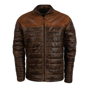 STS  Men's Clyde Leather Puffer Jacket STS6531