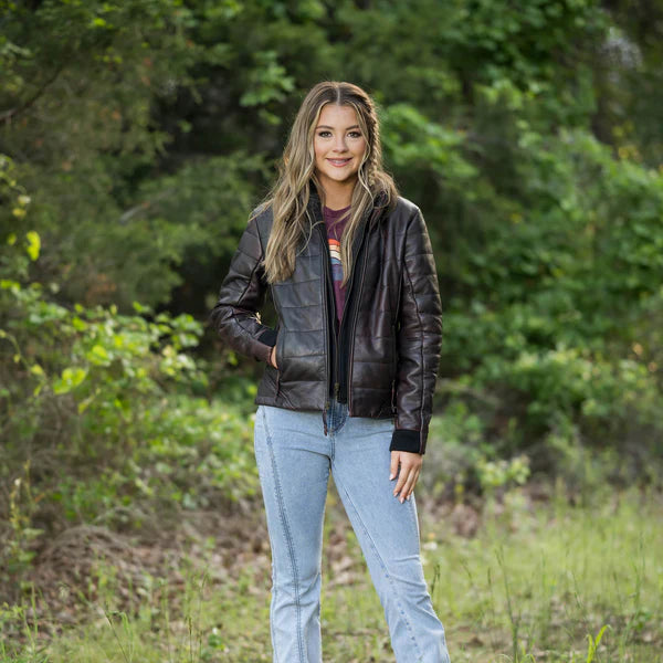 STS Ladies Amberly Leather Jacket STS6855