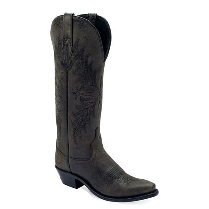 Old West Ladies Dress Cowboy Boot 14" Tall