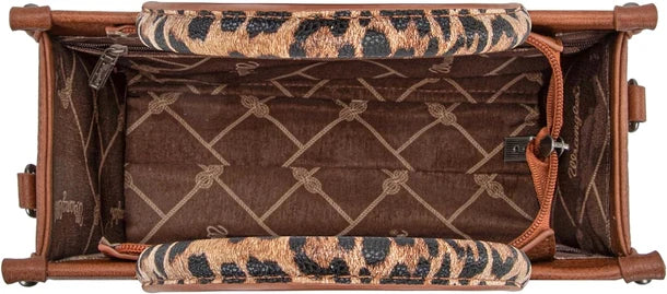 Wrangler Leopard Print Concealed Carry Tote/Crossbody WG-HB-102-8120S